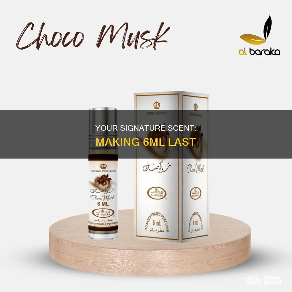 how long will 6 ml of perfume last