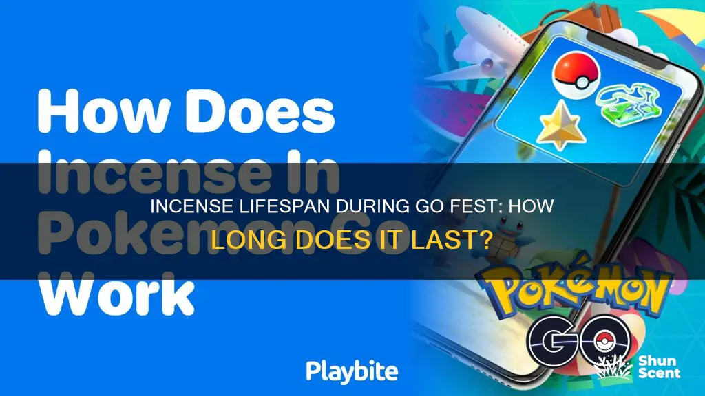 how long will incense last during go fest