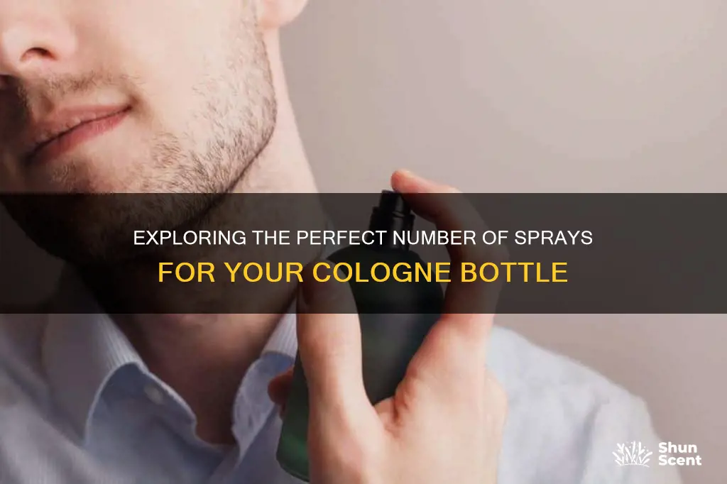 how many cologne sprays in a bottle