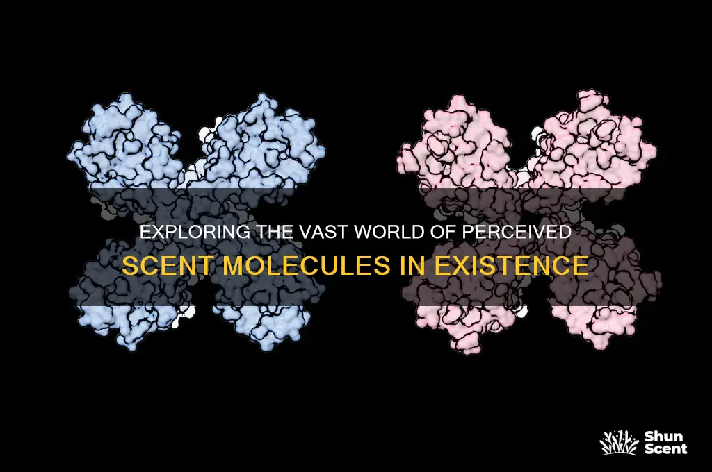how many different perceived scent molecules are there in existence