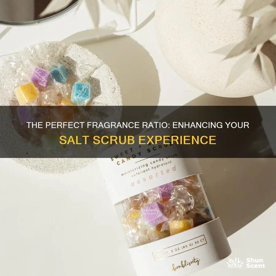 how many drops of fragrance for salt scrub