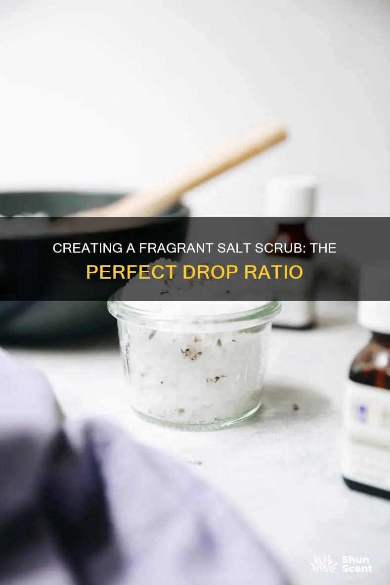 how many drops of fragrance for salt scrub