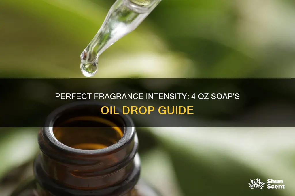 how many drops of fragrance oil for 4 oz soap