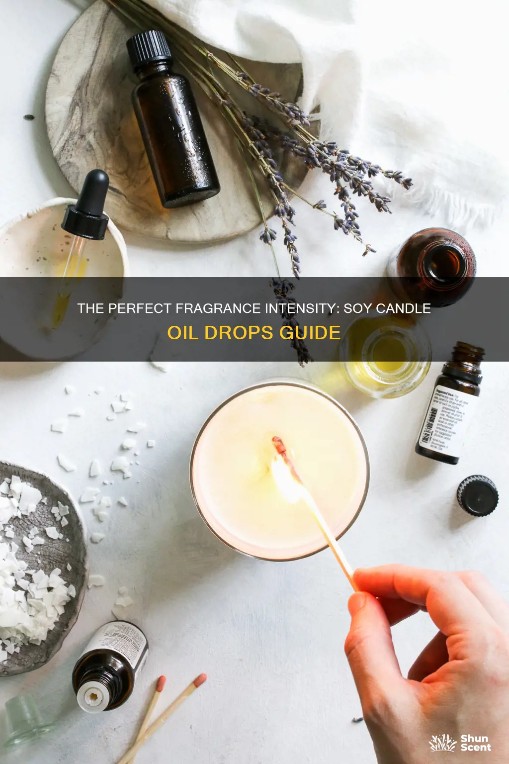 how many drops of fragrance oil for soy candles