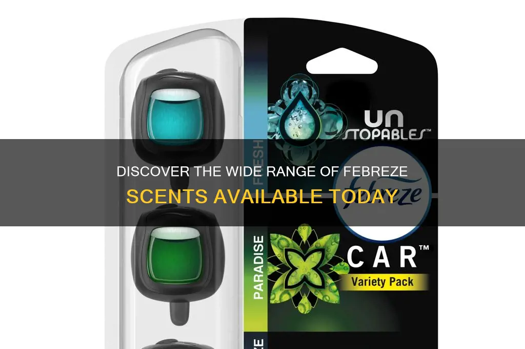 how many febreze scents are there