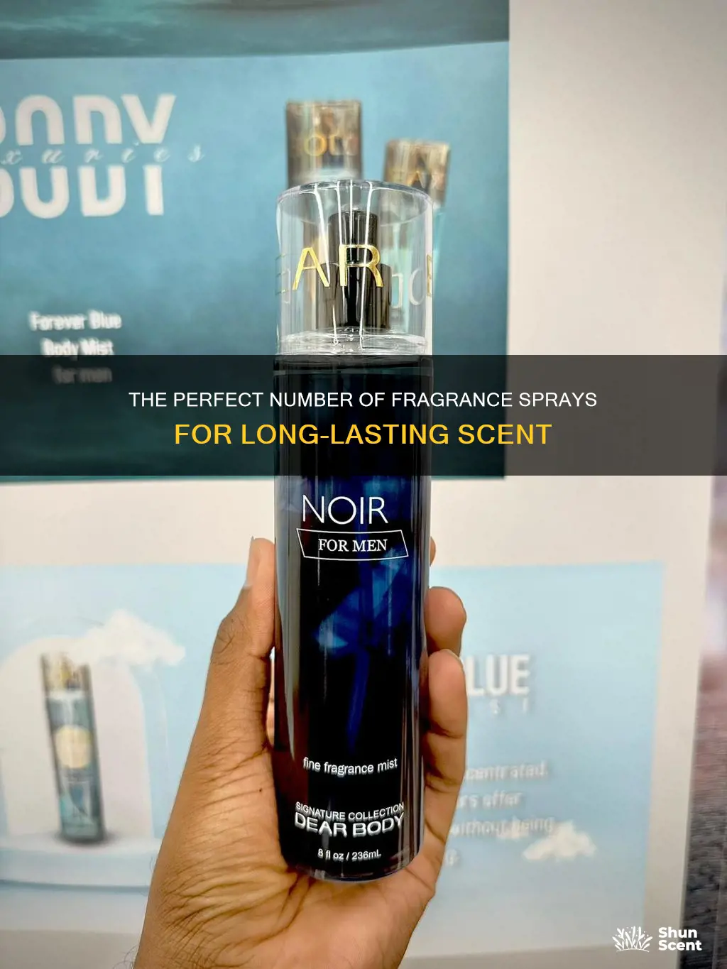 how many fragrance sprays