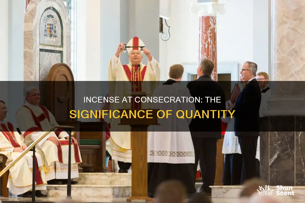 how many incensations at the consecration
