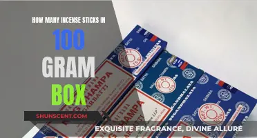 Incense Sticks: Counting Scents in a 100-Gram Box