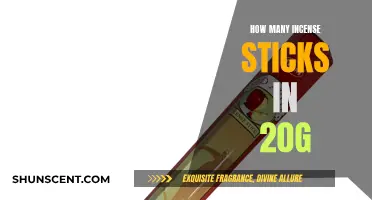 Incense Sticks: 20g Worth of Fragrance and Relaxation