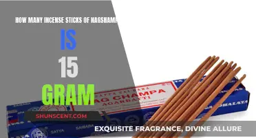 Nagshampa Incense Sticks: How Many in 15 Grams?