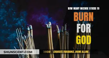 Incense Sticks: Burning the Right Amount for Divine Worship