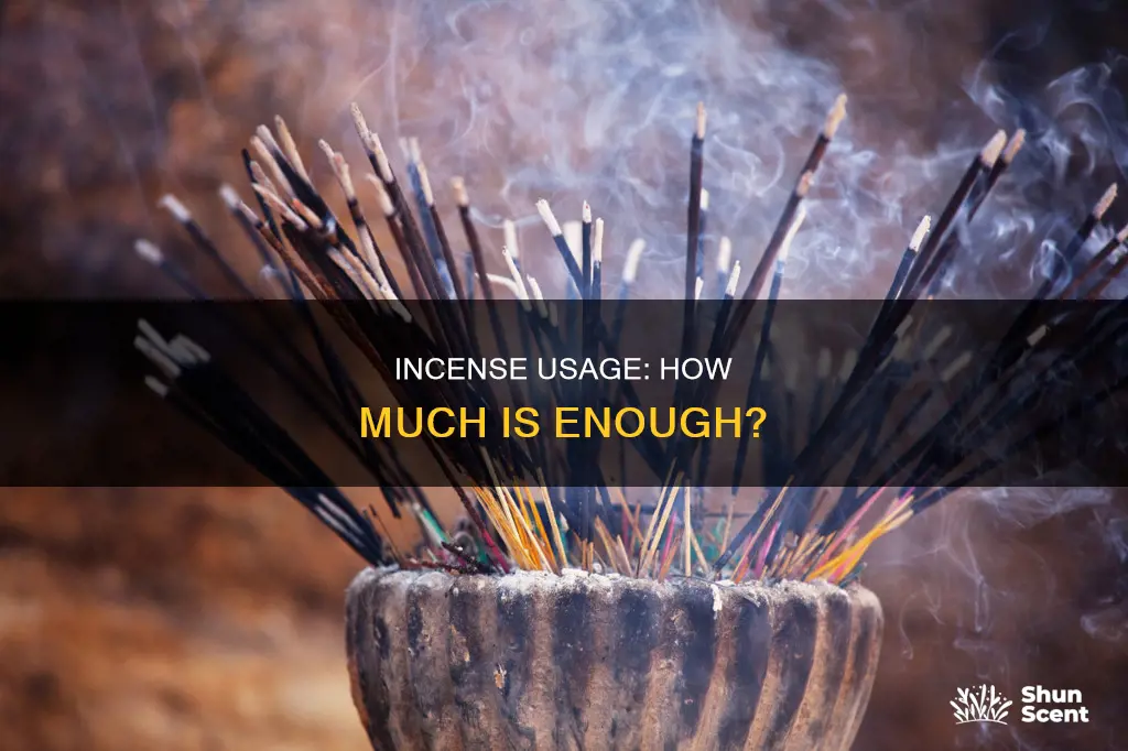 how many incense to use