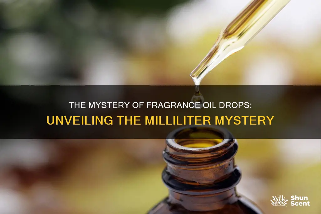 how many ml is a drop of fragrance oil