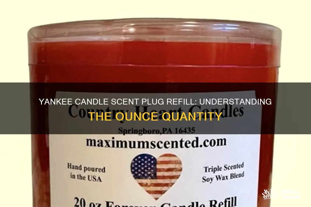 how many oz in a yankee candle scent plug refill