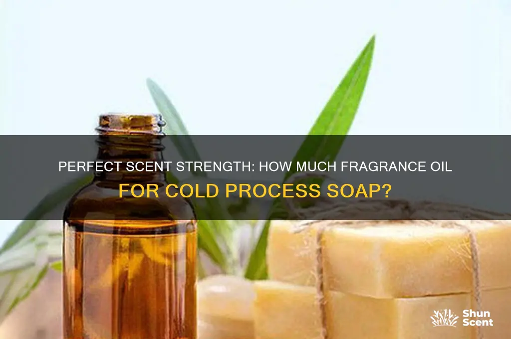 how many oz of scent oil for cold provess soap
