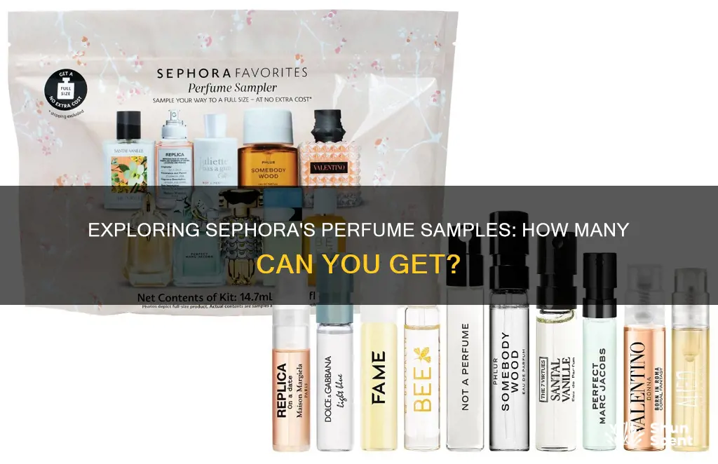 how many perfume samples can you get at sephora