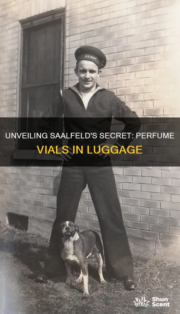 how many perfume vials did agolph saalfelds luggage contain