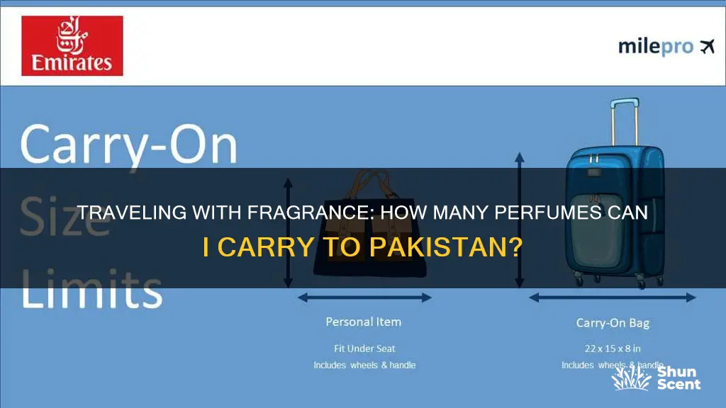 how many perfumes can i carry to pakistan