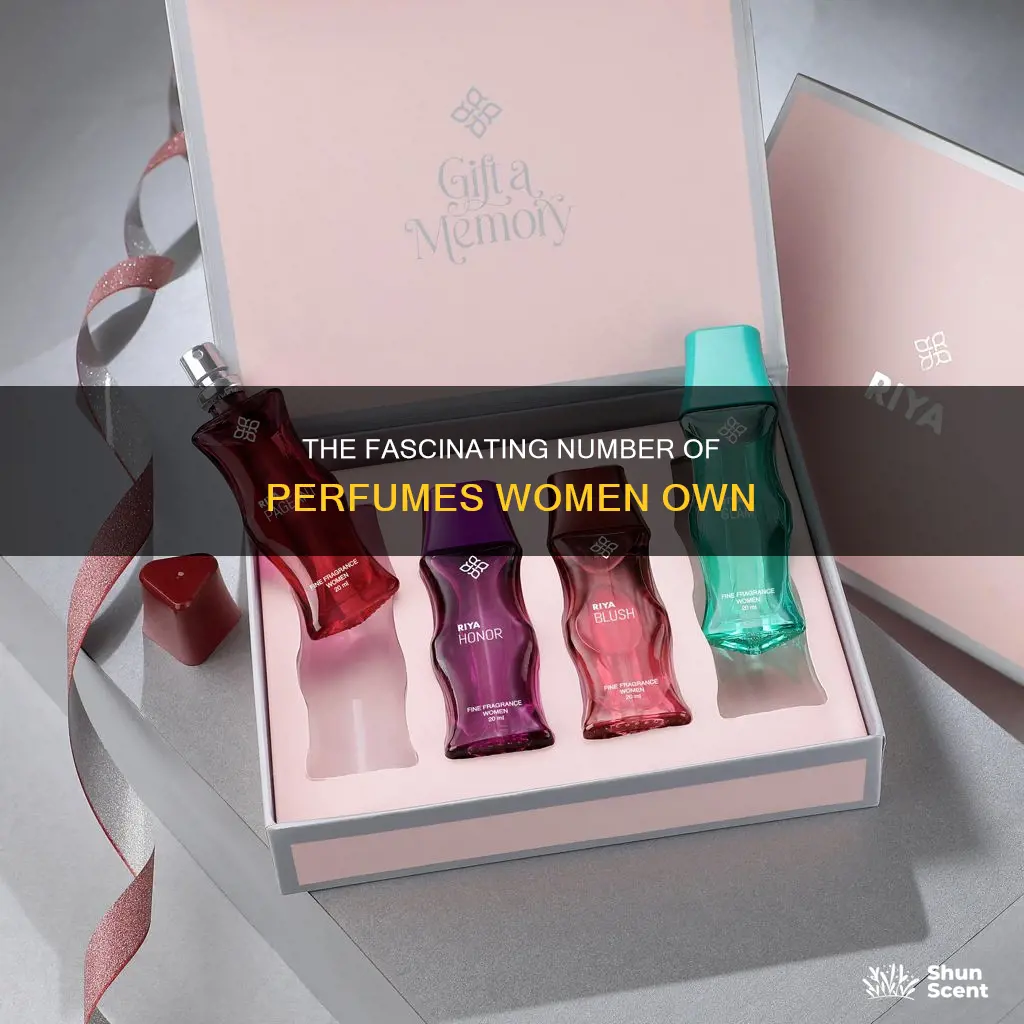 how many perfumes does the average woman have
