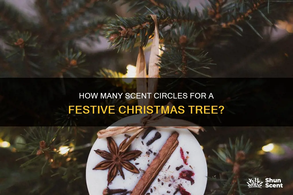 how many scent circles christmas tree