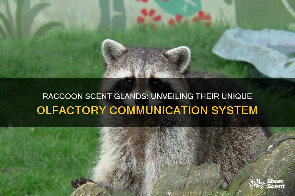 how many scent glands does a raccoon have