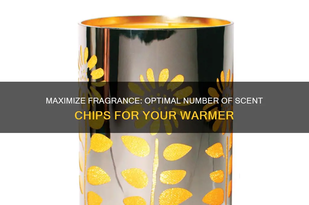 how many scent scent chips dobu place on thevwarmer