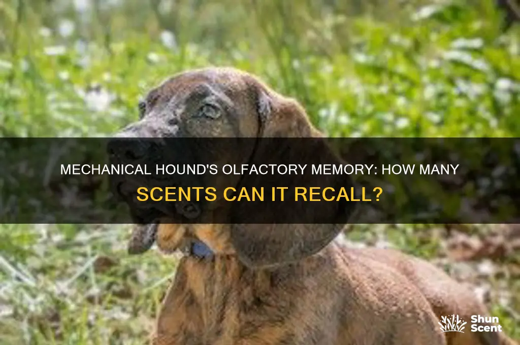 how many scents can the mechanical hound remember
