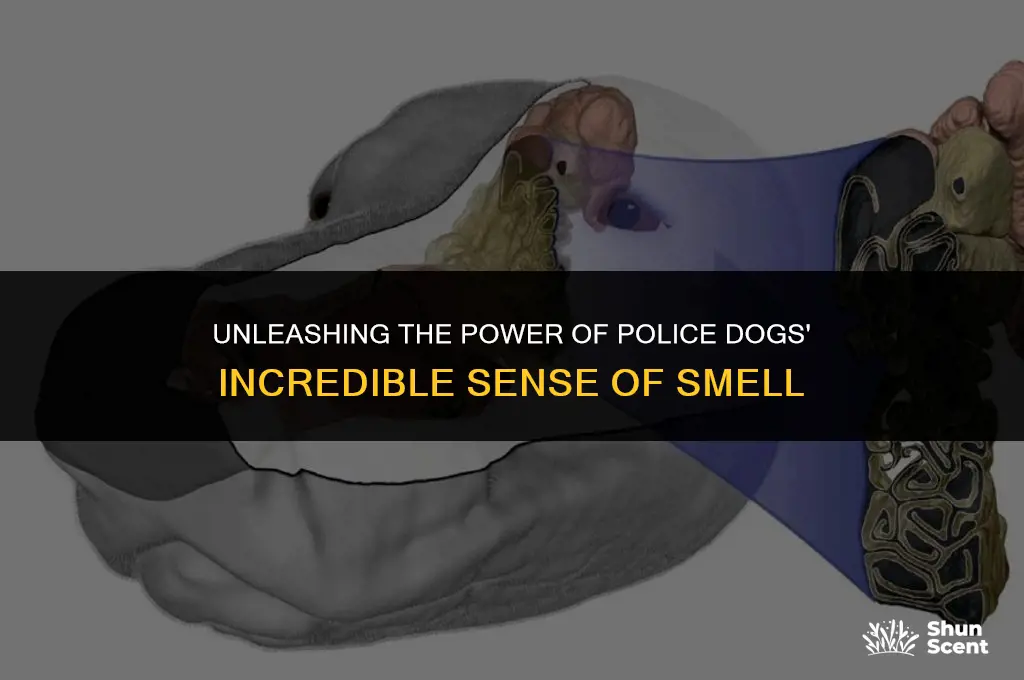 how many smells can a police dog identify