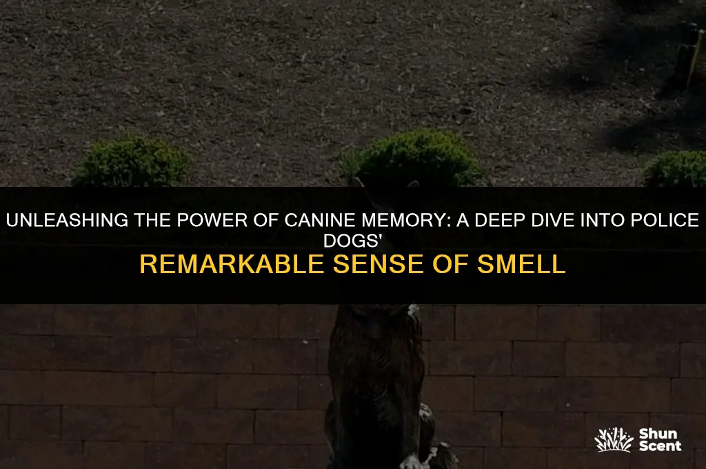 how many smells can a police dog remember