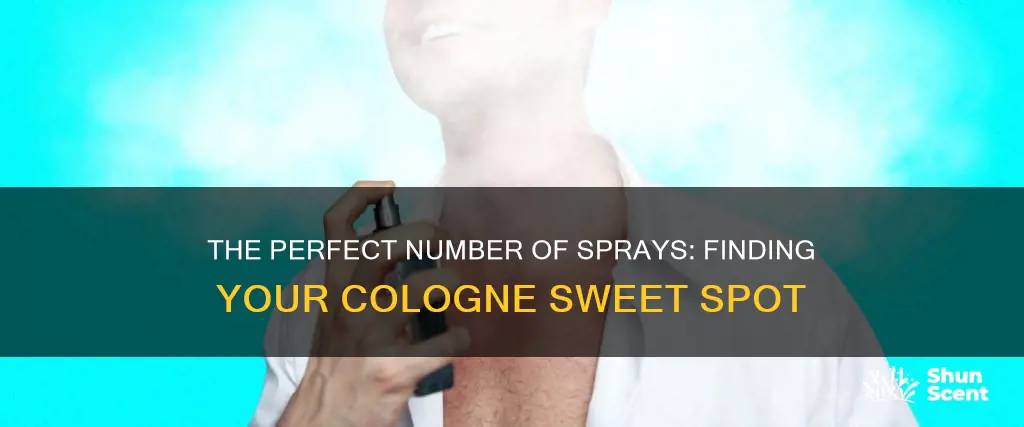 how many sorays of cologne