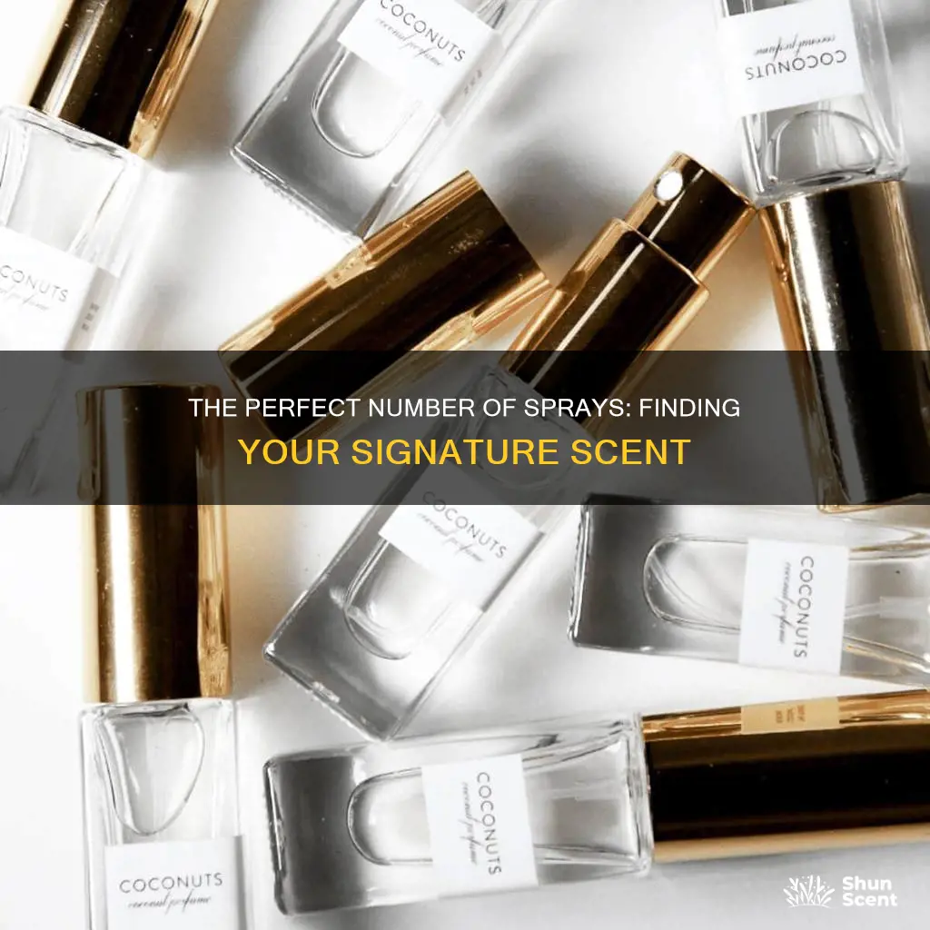 how many sorays of perfume
