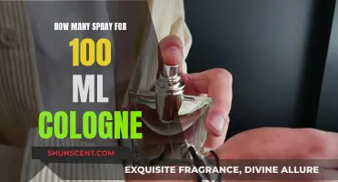 Understanding Spray Counts: 100ml Cologne Edition