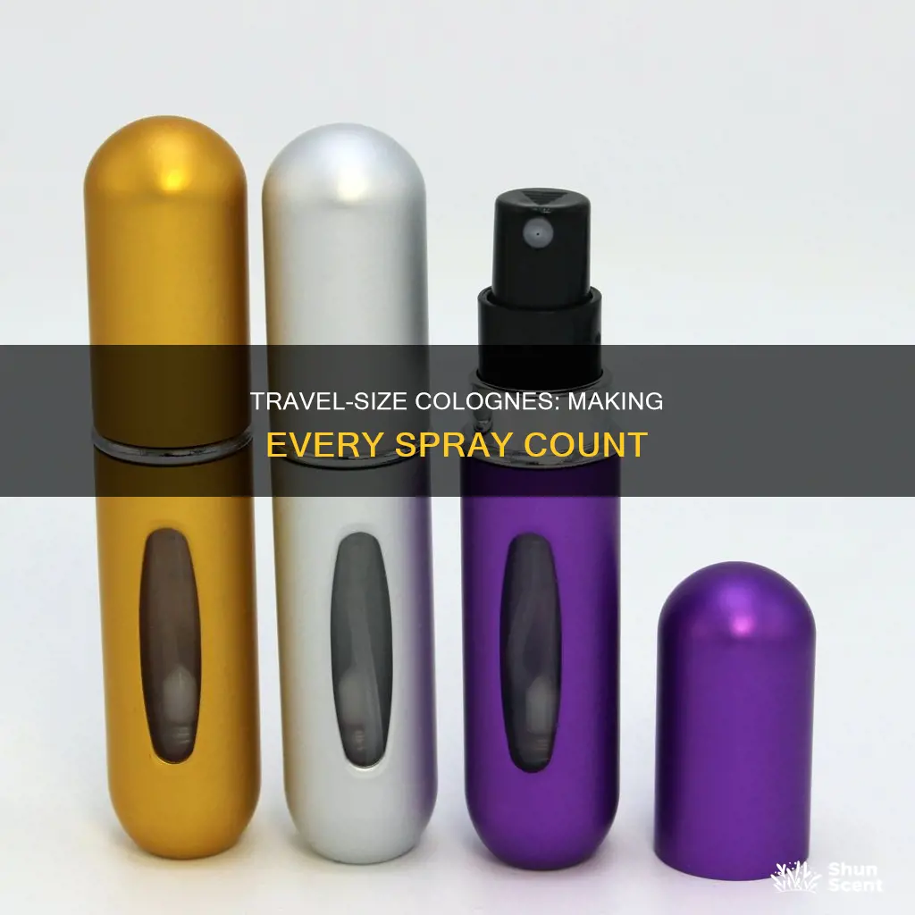 how many sprays from a travel size cologne