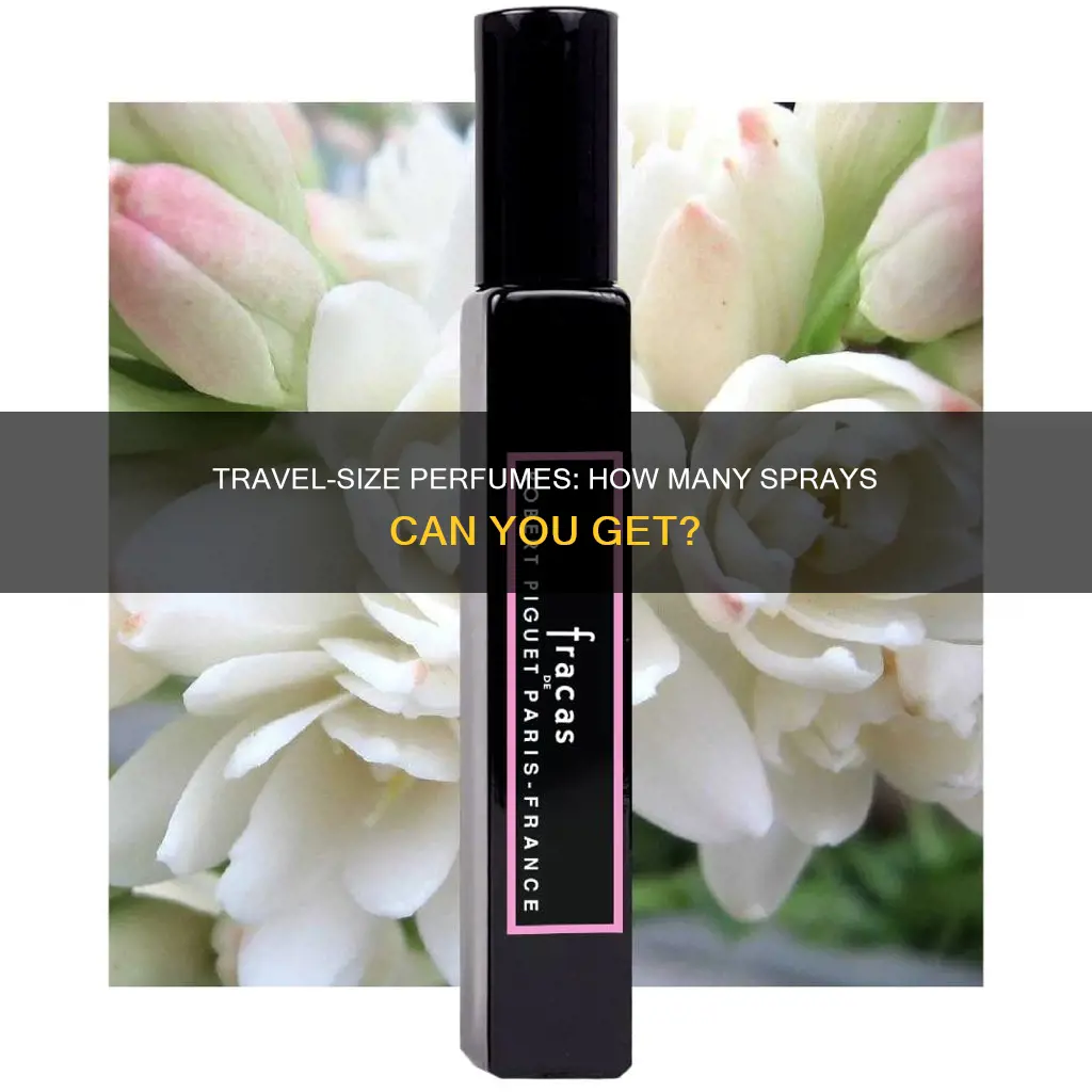 how many sprays in travel size perfume