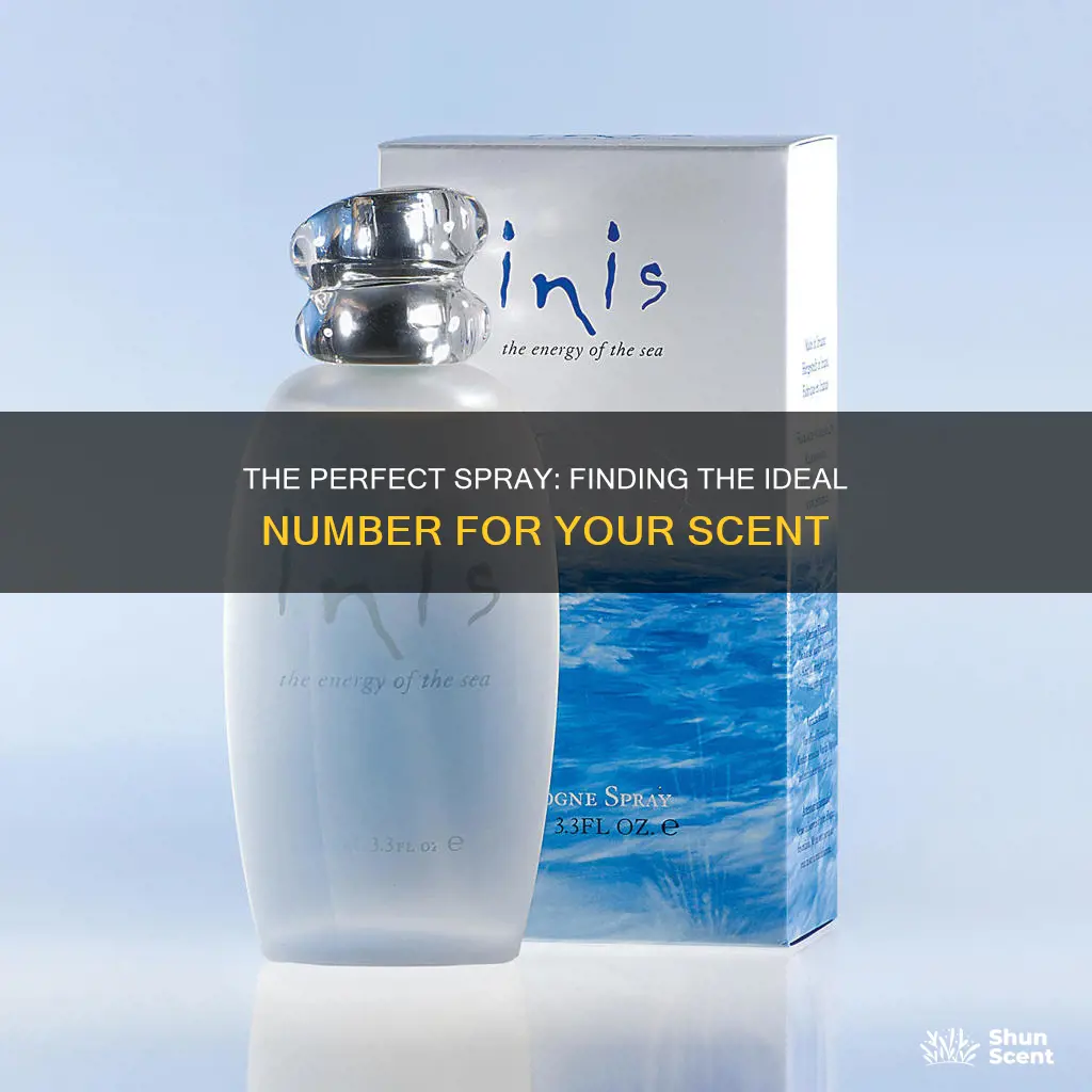 how many sprays of cologne in 100 ml