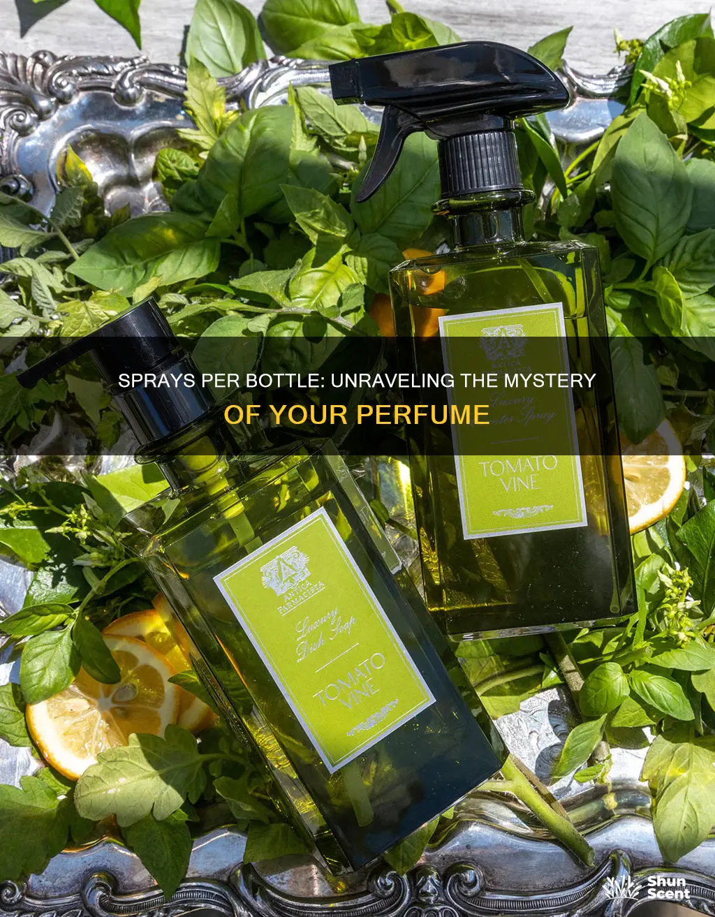how many sprays of perfume in 30 ml bottle