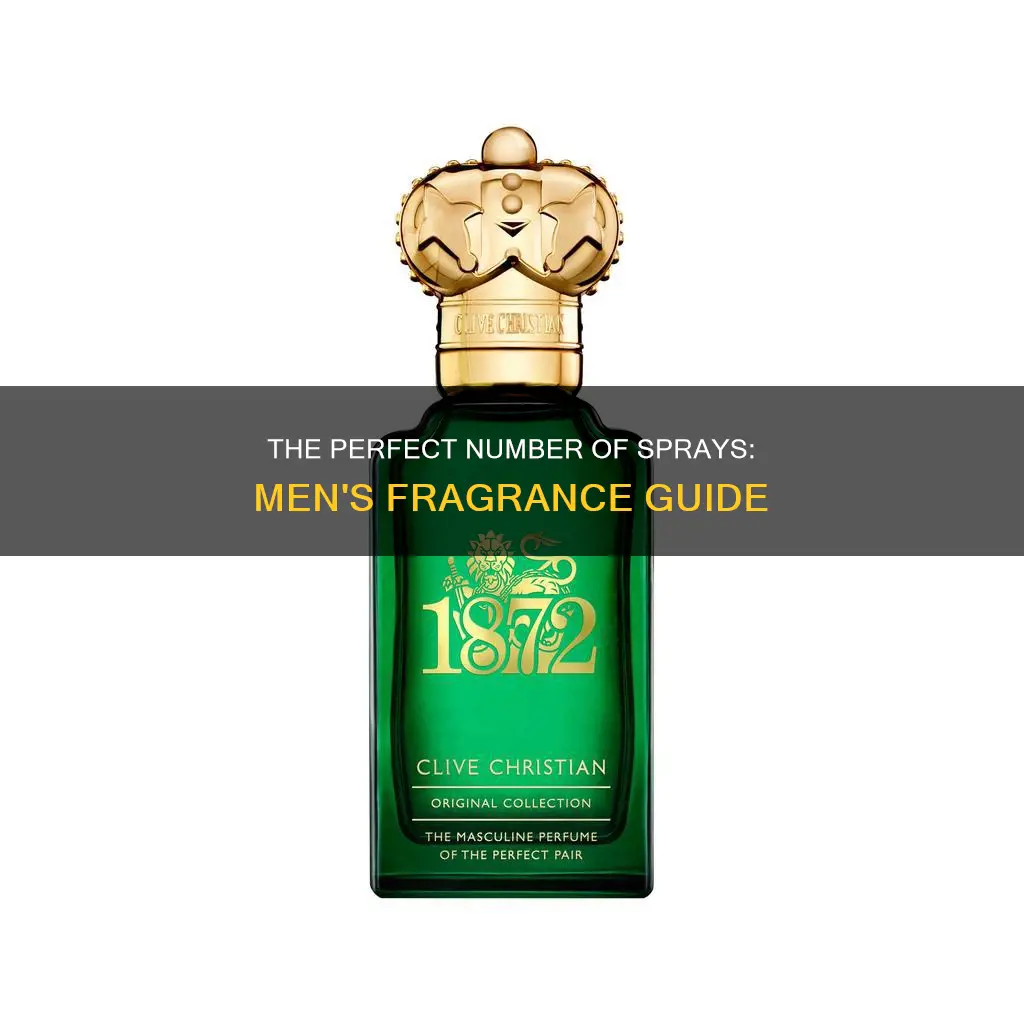 how many sprays of perfume men