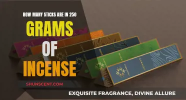 Incense Sticks: How Many in 250 Grams?