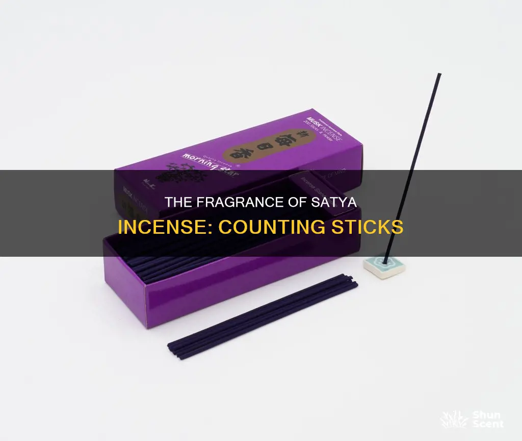 how many sticks are in satya incense