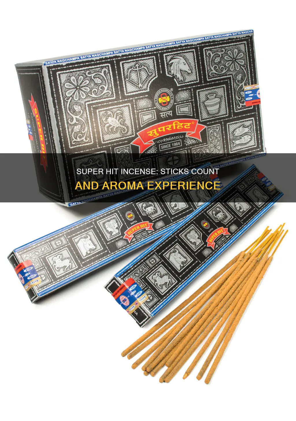 how many sticks are in super hit incense
