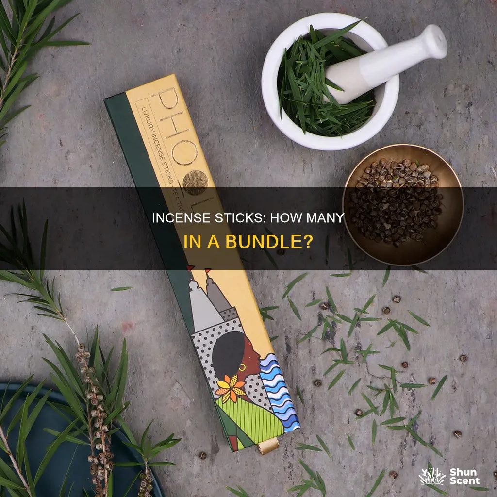 how many sticks in a bundle of incense
