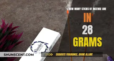Incense Sticks: 28 Grams, How Many?