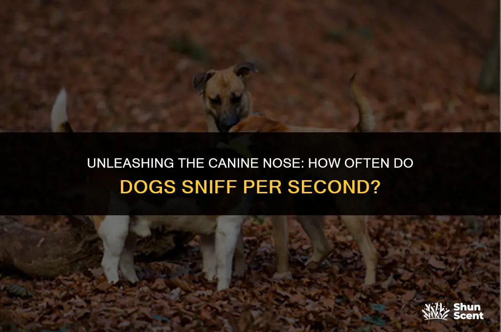 how many times a second can dogs smell