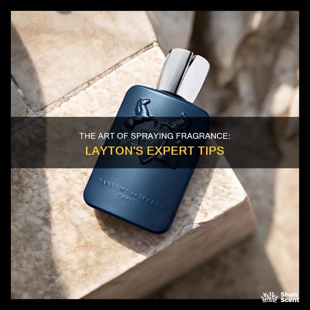 how many times spray fragrance in same place layton