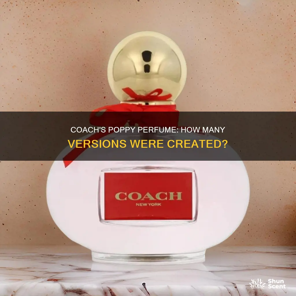 how many version of poppy perfume did coach make