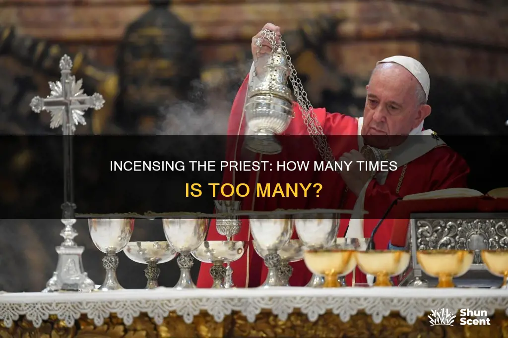 how may times do you incense the priest