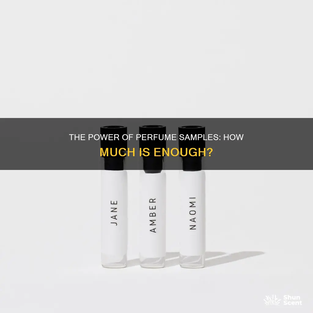 how much a sample of perfume