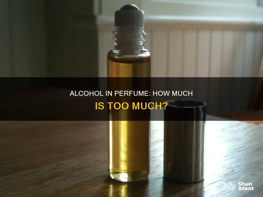 how much alcohol should i add to perfume oil
