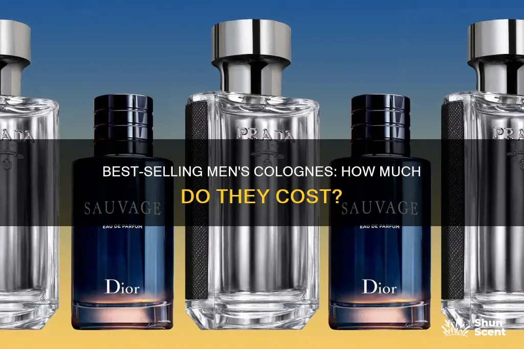 how much are best selling men cologne