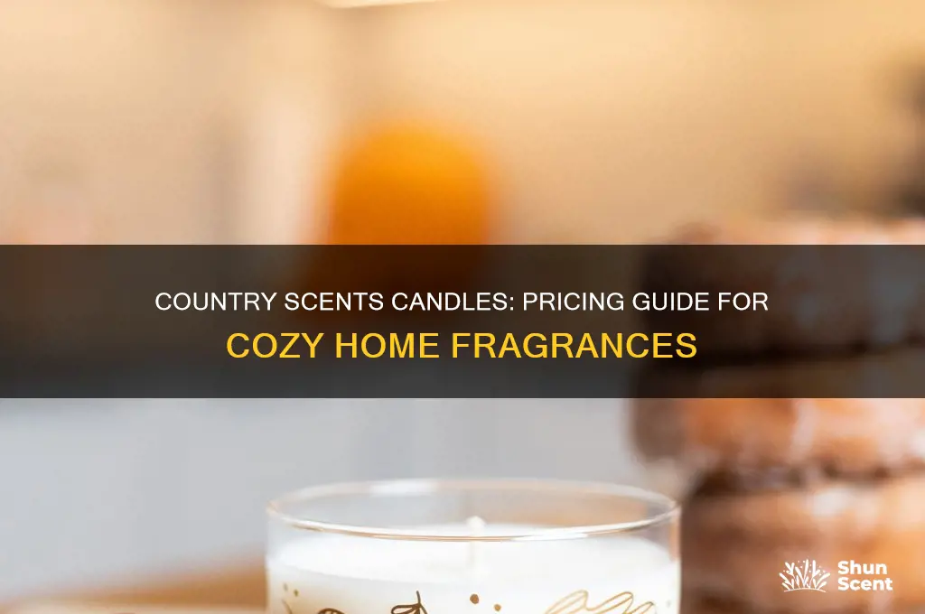 how much are country scents candles